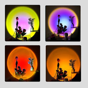 Lampa cu lupa videografie - efecte Sunset, Rainbow, Sunrise, Sun