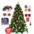 Brad de Craciun artificial, inaltime 180cm, Instalatie 50 m, accesorii incluse
