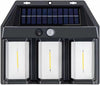 Set 3 x Lampa Solara de Perete tripla, LED, Senzor Miscare