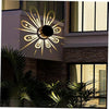 Set 6 lampi solare decorative, pentru gradina, LED multicolor, rezistente la intemperii, negru