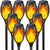 Set 8 x Lampa solara tip torta cu efect flacara