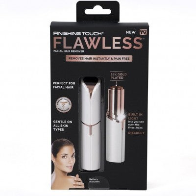 Set cosmetica: epilator facial Flawless + masca pentru puncte negre