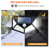Set 8 Lampi solare 100 LED, cu senzor de miscare + Lanterna Cadou