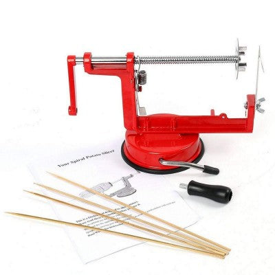 Aparat de spiralat cartofi, mere, legume, curata si spiraleaza!