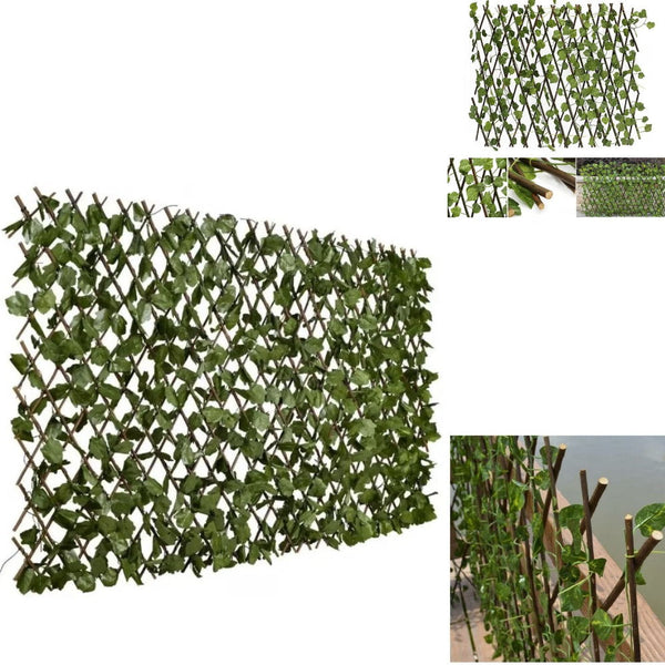 1+1 CADOU Gard decorativ, 200x100 cm, extensibil, potrivit pentru balcon, curte sau terase