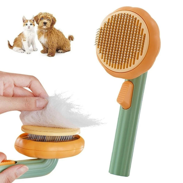 Perie cu Autocuratare pentru Pisici si Catei