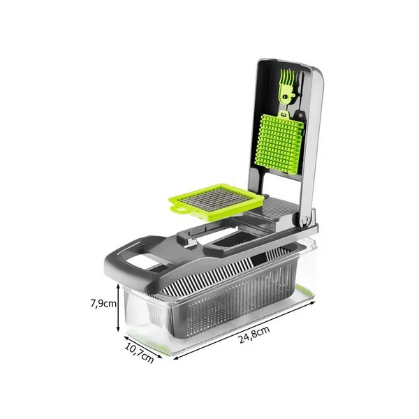 Razatoare Multifunctionala cu 14 accesorii ideala in bucatarie, Calitate Premium, Verde