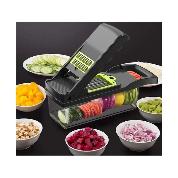 Razatoare Multifunctionala cu 14 accesorii ideala in bucatarie, Calitate Premium, Verde