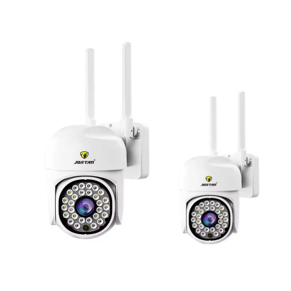 Set Complet Supraveghere: 2 Camere IP 360° WiFi Jortan + 2 Carduri 32GB