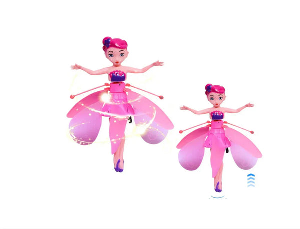 1+1 CADOU Papusa zana zburatoare, cu Senzor Pentru Coordonarea Miscarilor, Incarcare USB, Dimensiuni 19x6.5 cm