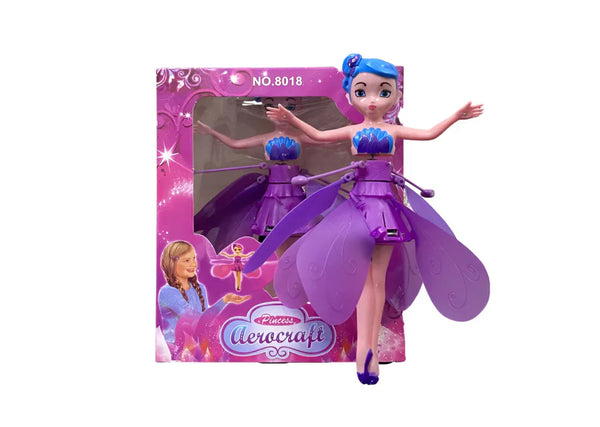 1+1 CADOU Papusa zana zburatoare, cu Senzor Pentru Coordonarea Miscarilor, Incarcare USB, Dimensiuni 19x6.5 cm