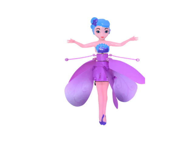 1+1 CADOU Papusa zana zburatoare, cu Senzor Pentru Coordonarea Miscarilor, Incarcare USB, Dimensiuni 19x6.5 cm