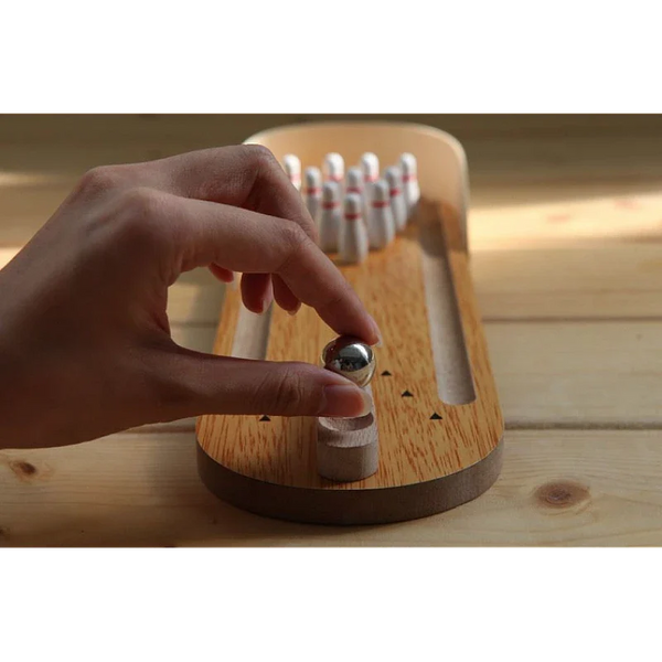Joc Mini Bowling de Masa din lemn , 29 cm