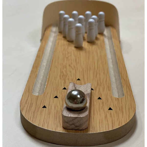 Joc Mini Bowling de Masa din lemn , 29 cm