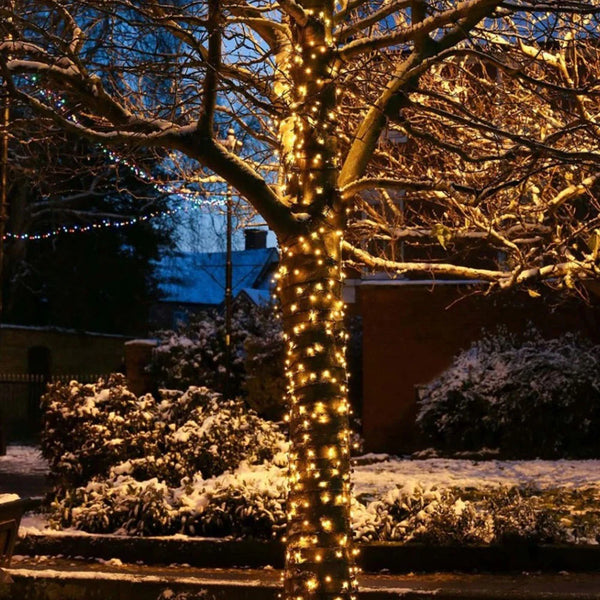 Instalatie De Craciun, 100 m, 480 LED -uri, Jocuri de Lumini, Pentru Exterior/Interior