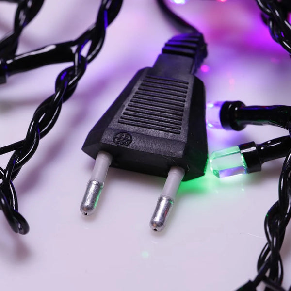 Instalatie De Craciun, 100 m, 480 LED -uri, Jocuri de Lumini, Pentru Exterior/Interior