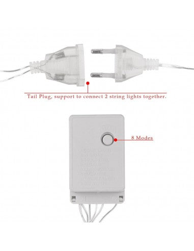 Set 3x Instalatie franjuri 12 M multicolor