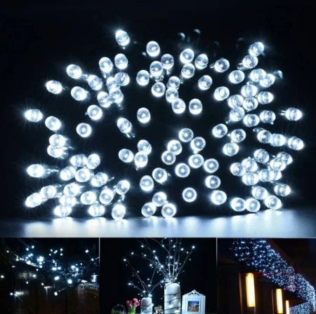 Instalatie solara pentru exterior IP44, 100m, liniara