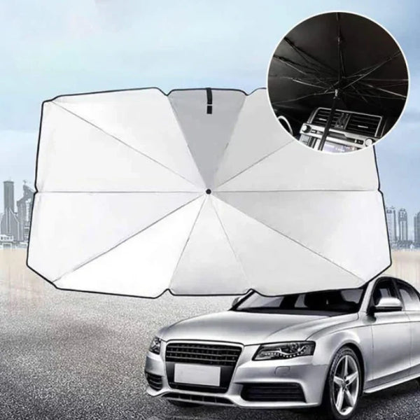 1+1 CADOU Parasolar pliabil tip umbrela pentru parbrizul masinii 65 x 110 cm