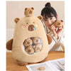 Capibara de Plus cu 6 Pui, Maro, 50 cm,Set Jucării Pufoase