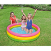 Piscina gonflabila Curcubeu cu podea moale pentru copii, 110x30 cm, multicolor