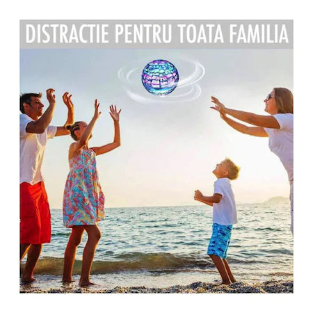 Minge zburatoare tip drona, lumini LED, incarcare USB, cu controller