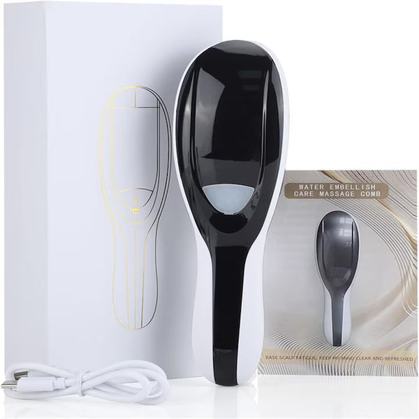 Perie de par electrica cu atomizare ioni negativi, masaj al scalpului, difuzor de ulei de ingrijire