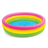 Piscina gonflabila Curcubeu cu podea moale pentru copii, 110x30 cm, multicolor
