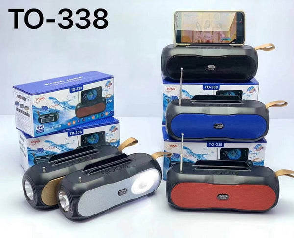 Boxa Bluetooth Stereo Toing cu incarcare solara, USB, micro SD, Radio, Hands-free