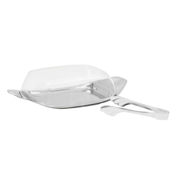 Untiera inox cu capac plastic si cleste