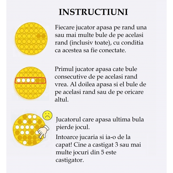 Jucarie senzoriala antistres, Pop it now