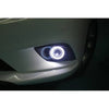 Set 2 proiectoare auto cu LED Angel Eyes, 64 mm/76 mm/89 mm, lumina alba
