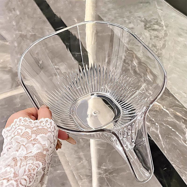 Sita transparenta pentru spalarea fructelor si legumelor, cos cu scurgere si filtru