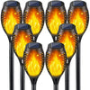 Set 8 x Lampa solara tip torta cu efect flacara