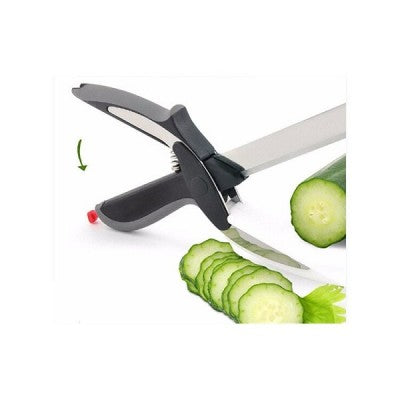Cutit inox multifunctional pentru carne, legume, taie precum o foarfeca