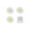 Set 3 lampi LED 3W COB cu telecomanda
