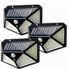 Set 3 x Lampa 100 LED cu panou solar, senzor de miscare