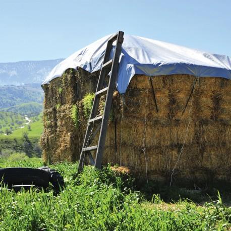 Set 2 Prelate impermeabile cu inele, 80 gr/mp, rezistente UV