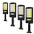 Set 4 x Lampi Solare Jortan cu 8 Cadrane, incarcare solara, 160 LED-uri COB, telecomanda inclusa