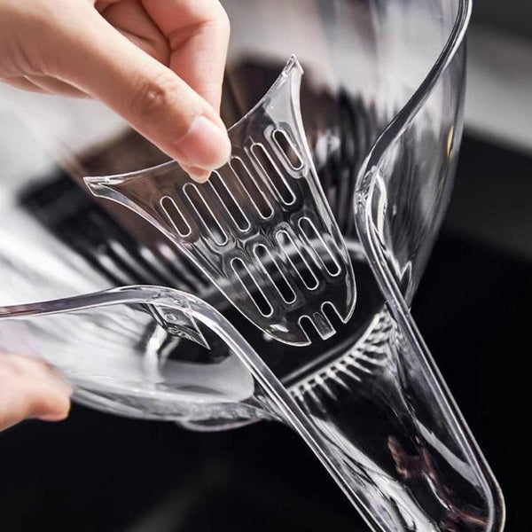 Sita transparenta pentru spalarea fructelor si legumelor, cos cu scurgere si filtru