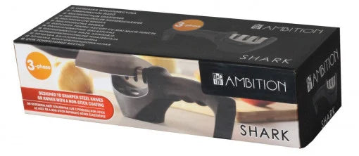 Ascutitor cutite cu maner, AMBITION Shark + Presa pentru usturoi si ghimbir