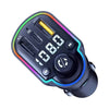 Car kit cu lumini ambientale, modulator FM, Mp3 Player, Type C PD 20W, fast charge QC3.0, BGRJ-A8