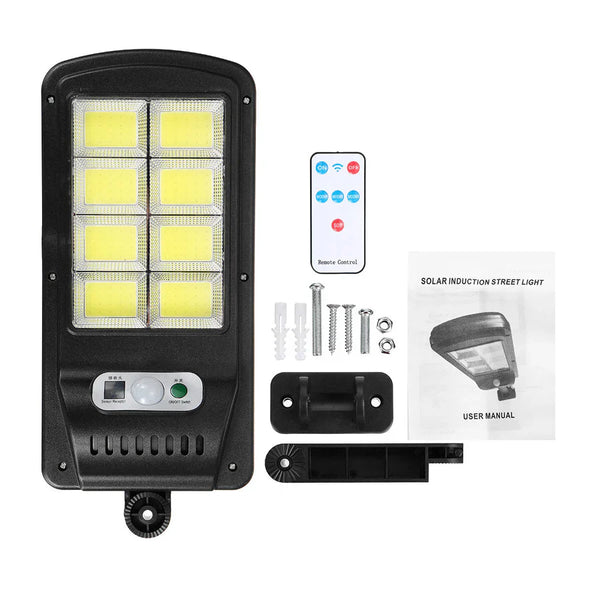 Set 4 x Lampi Solare Jortan cu 8 Cadrane, incarcare solara, 160 LED-uri COB, telecomanda inclusa