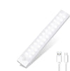 Set 2 x Lampa led 30 cm cu senzor de miscare, suport magnetic, reincarcare prin USB, portabila, lumina rece