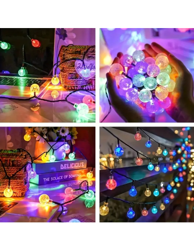 Rola instalatie Craciun 80 metri, 400 Globulete led multicolor