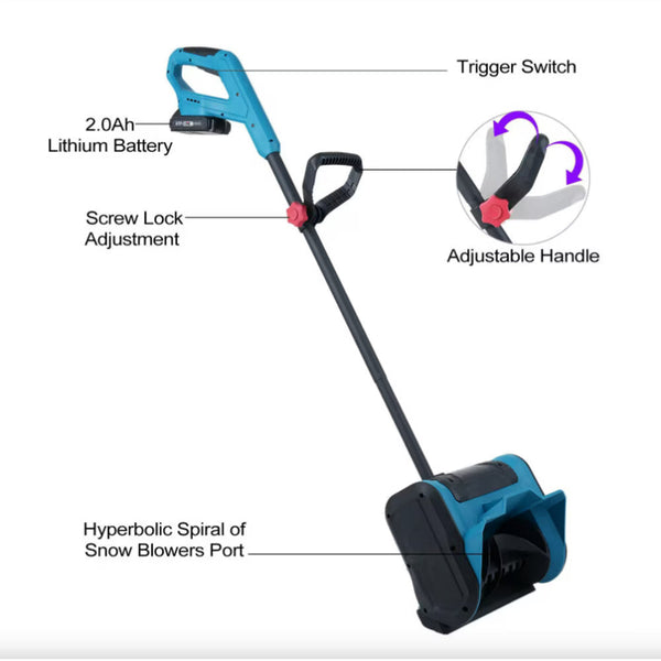 Lopata electrica pentru zapada Hayami - cu 2 baterii - HA1018