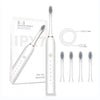 Periuta de dinti electrica sonica, 32000~42000 impulsuri/min, 6 programe, 800mAh, USB, IPX7, 4 capete, alb