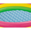 Piscina gonflabila Curcubeu cu podea moale pentru copii, 110x30 cm, multicolor