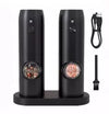 Set 2 Rasnite Electrice Pentru Sare Piper Sau Alte Condimente Inoxidabil Nivel Rasnire Ajustabil Incarcare USB Tyce-C